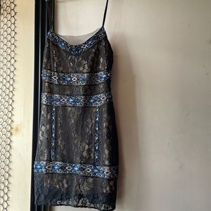 Guess black lace mini dress size Medium & Small